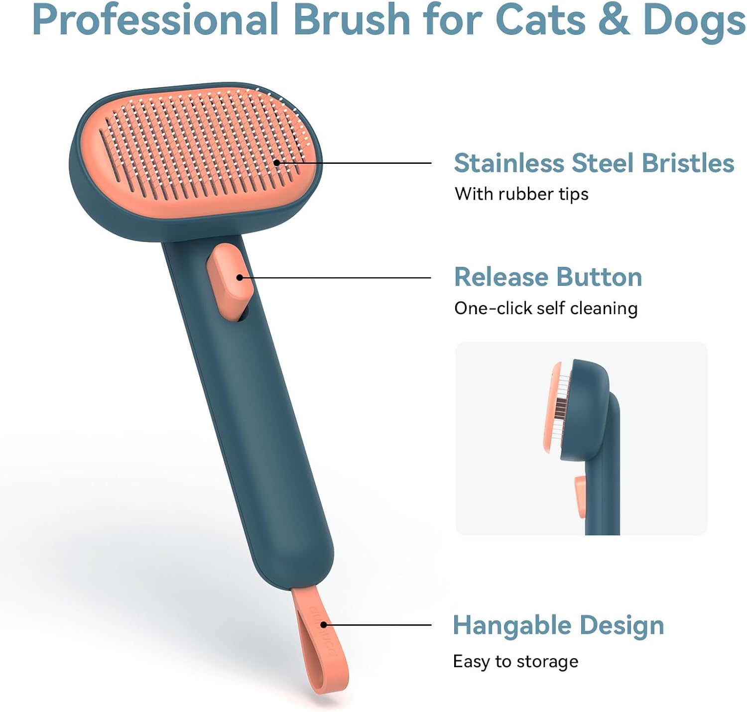 Gentle Self-Cleaning Grooming Brush™