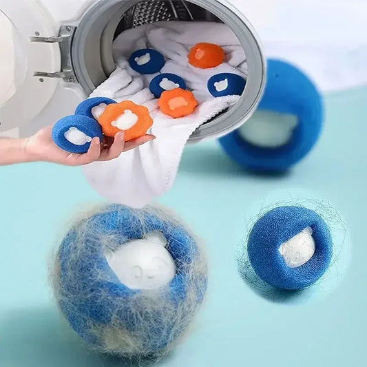 3-10 pcs Pet Hair Remover Reusable Ball Laundry Washing Machine Filter Wool